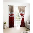 thumbnail image 4 of Fsddascl Red Ombre Stripe Blackout Curtains for Bedroom/Living Room, Thermal Insulated Kitchen Curtains, Abstract Summer Beach Coastal Grommet Darkening Window Treatment Drapes 52"x84"x2, 4 of 8