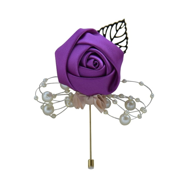 fastboy Cloth Versatile Wedding Brooch Add Classy And Sophisticated Touch To Any Look Flower Brooch red purple 1Set