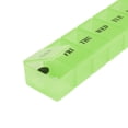 thumbnail image 2 of Unique Bargains 1 Pc 7 Grids Single Row Pill Case Waterproof for Travel Clear Green, 2 of 6