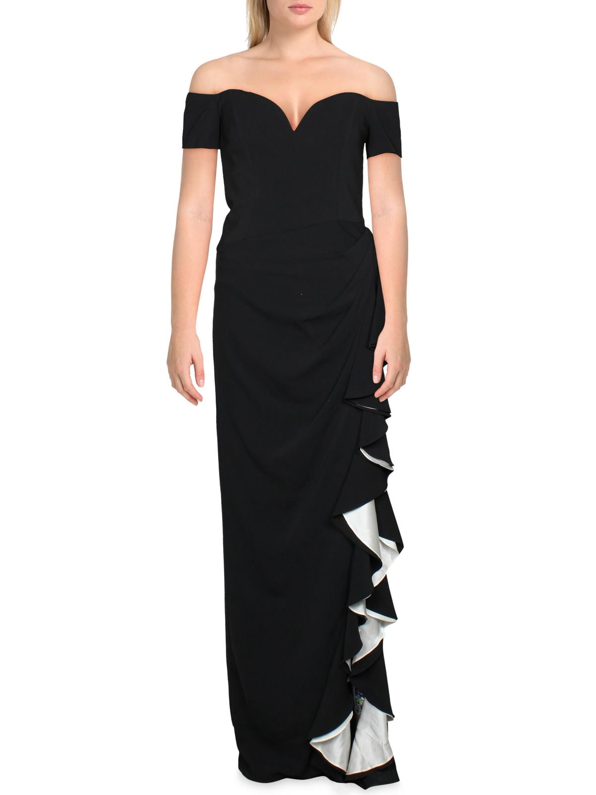 Badgley Mischka Womens Off-The-Shoulder 