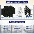 thumbnail image 4 of Acoustic Audio 251B Indoor Outdoor 3 Way Speakers 2400 Watt Black 6 Pair Pack 251B-6Pr, 4 of 6