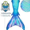 thumbnail image 4 of Fin Fun Atlantis - Mermaid Tail w/ Reinforced Tips & Monofin | 3D Side & Back Fins - for Women, Teen and Adults - (Pacific Pearl, Adult S), 4 of 7