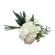 thumbnail image 3 of Ramo de flores de peonía artificial, decoración floral de boda, centro de mesa de oficina en casa, flor falsa, blanco rosa Kearding HA7160-02B, 3 of 6