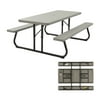 Lifetime 6 Foot Folding Picnic Table, Putty, 22119