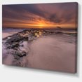 thumbnail image 2 of Dramatic Sunrise over Sandy Beach - Seashore Canvas Art Print, 2 of 4