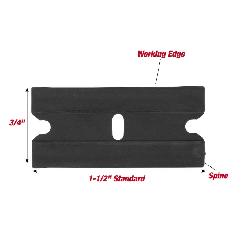 Hyper Tough Non-Marring Plastic Scraper Blades, 5 Piece
