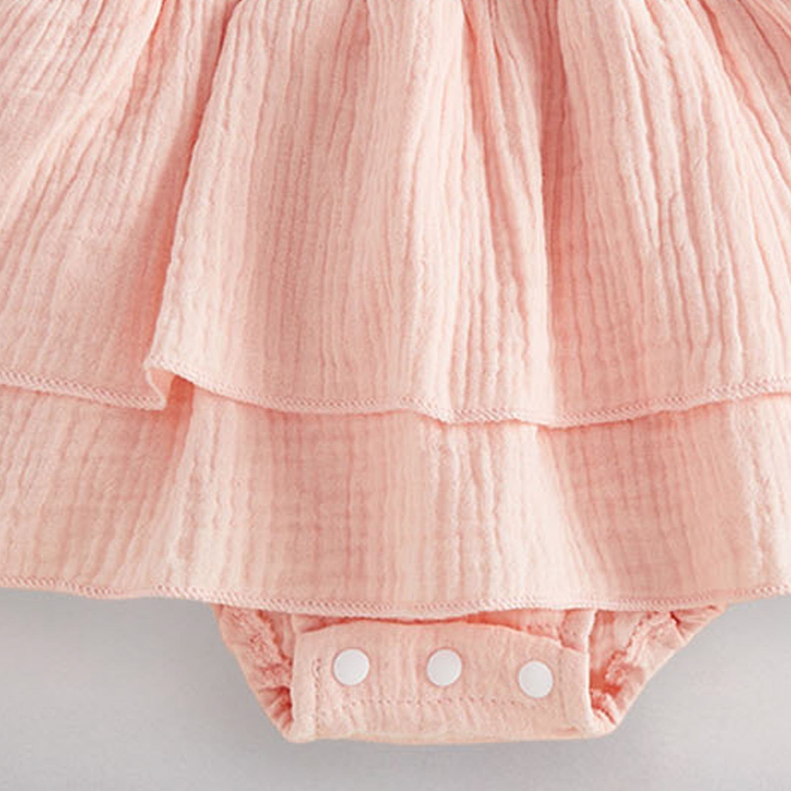 Gubotare Baby Girl Dress Newborn Baby Girl Outfits Short Sleeve Jumpsuit Romper Summer Clothes 0 3 6 9 12 18 24 Months (Pink,6-12 Months)