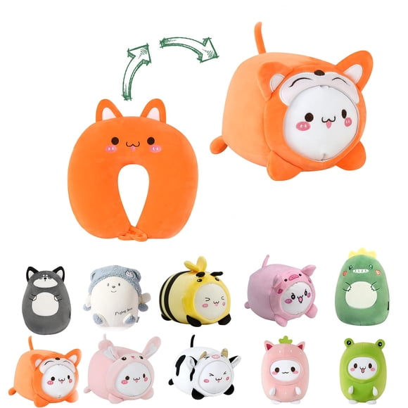 Almohada cervical deformable 2 en 1 de Travel Pillow Stocaggio Kids
