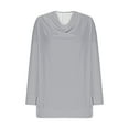 thumbnail image 4 of Posijego Long Sleeve Shirts for Women Cowl Neck Casual Dressy Blouses Women Loose Tunic Tops Wear Leggings, 4 of 5