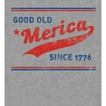 thumbnail image 2 of Americana Good Old 'Merica Since 1776 Heather Gray Men's Crew Neck Short Sleeve Tee-Medium, 2 of 2