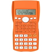 Helect 2-Line Engineering Scientific Calculator, Suitable for School and Business, Orange