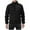 Black, variant on Men's Big and Tall Lightweight Jacket Solid Color Long Sleeve Stand Collar Zipper Pocket Outdoor Casual Top
