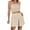 Beige, variant on Summer Plus Size Two Piece Sets for Women Fashion Ruffle Suspender Sweet Sleeveless Shorts Casual Two-piece Set