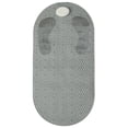 thumbnail image 1 of Alfombrilla Para Fregar Los Pies Del Inodoro Con Piedra Pómez Natural Alfombrilla Para La Bañera Antideslizante Ovalada Masajeador Con Ventosas Agujeros De Drenaje Alfombrilla Para El Baño De Masaje Cateissary HA019077-00, 1 of 7