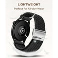 thumbnail image 4 of REQO Braided Bands Compatible with Samsung Galaxy Watch 7 Band 6 5 4 Active 2 40mm 44mm/6 4 Classic 47mm 43mm 46mm 42mm/5 Pro 45mm/FE, 20mm Quick Release Nylon Strap for Samsung Watch Bands Men Women, 4 of 7