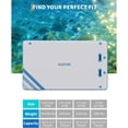 thumbnail image 3 of Bingirl Water Inflatable PVC Floating Platform in White with Sky Blue Trim, Three-Color Gradient on Bottom Right, 1.8 to 1.5m, 3 of 6