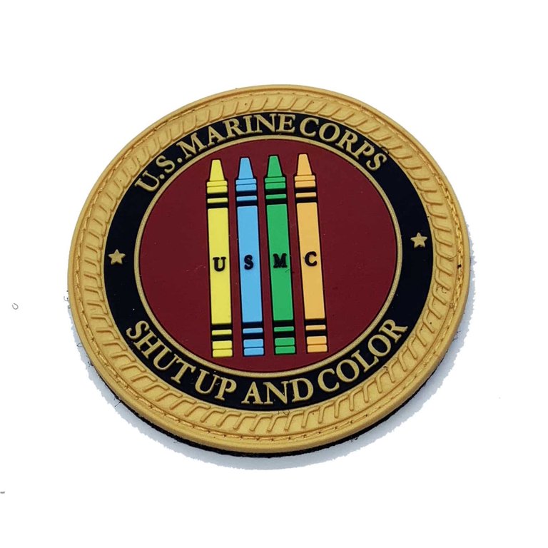 【USマーシャルPVCパッチ‼️】 Shut Up and Color PVC Patch – With Hook and Loop, 3