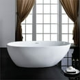 thumbnail image 4 of A&E Bath and Shower West Lincoln 67" Plastic Bathtub with No Faucet in White, 4 of 6