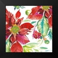 thumbnail image 2 of Rice, Kristy 15x15 Black Modern Framed Museum Art Print Titled - Poinsettia Pretty II, 2 of 5
