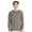 Concrete-Grey, variant on by Hanes Unisex Garment-Dyed Long Sleeve T-Shirt 100% Ring-Spun Cotton Plain Comfort Tee (Black+White 2 Pack, XL)