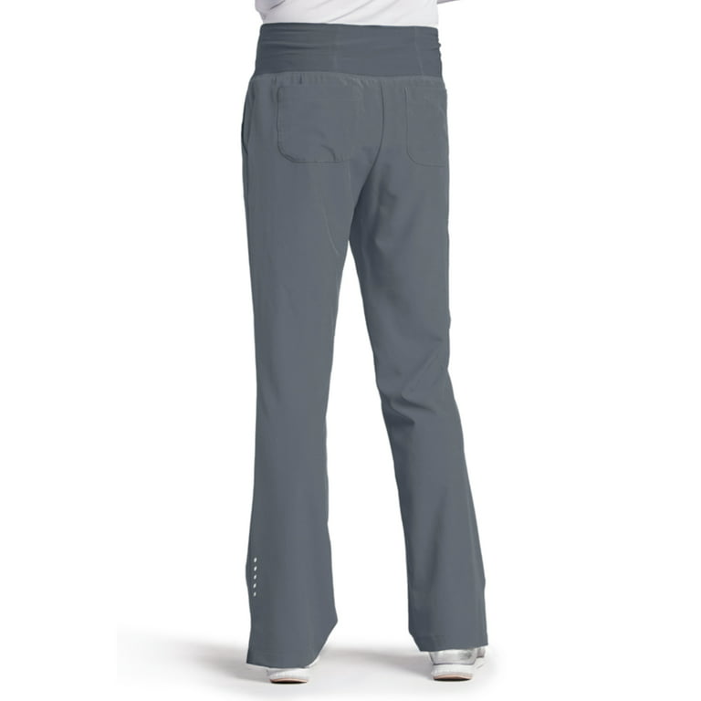 Barco One 5206T Women's Five Pocket Knit Waistband Flare Scrub Tall Pants