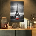 thumbnail image 1 of Design Art - Eiffel et Vieille Voiture Rouge, 1 of 4