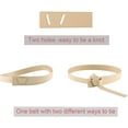 thumbnail image 5 of YooGuoGuo Women Fashion Leather Belt for Jeans Jumpsuit Coat Dress Belt Faux Leather Waistband Tie Knot Waist Belt, 5 of 6