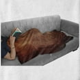 thumbnail image 6 of Cinnamon Soft Flannel Fleece Throw Blanket, Simple Layout in Rusty Grunge Style and Vintage Scattered in Brown Hues, Cozy Plush for Indoor and Outdoor Use, 50" x 60", Multicolor, by Ambesonne, 6 of 6