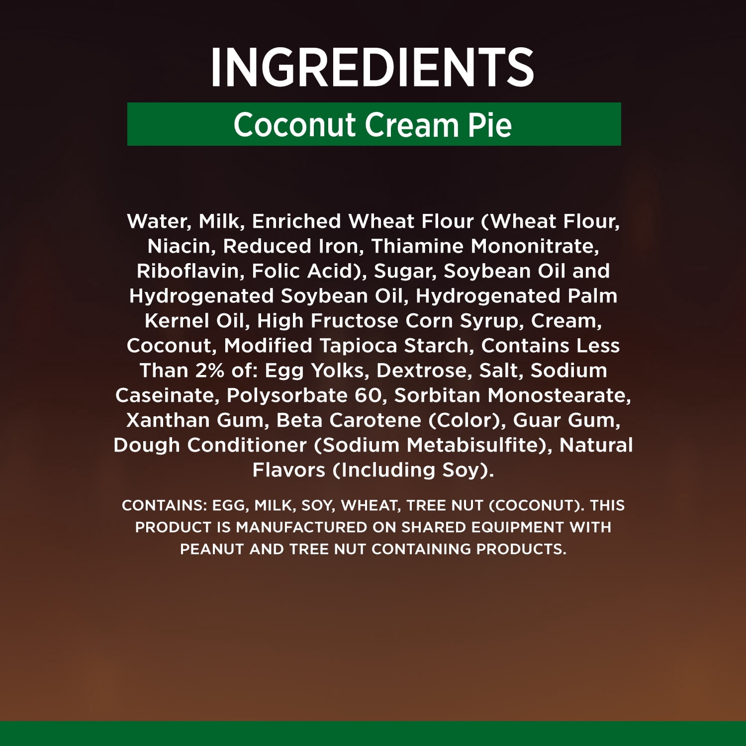 Marie Callender's Coconut Cream Pie, Thaw & Enjoy Frozen Dessert, 30.3 oz.