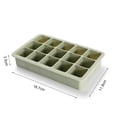 thumbnail image 7 of Travelwant Silicone Ice Cube Trays -6/15 Grids Square Cubes per Tray Ideal for Whiskey, Cocktails, Soups, Baby Food and Frozen Treats - Flexible and BPA Free, 7 of 7