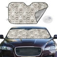 thumbnail image 2 of Haiem Puppy Car Windshield Sun Shade - Blocks UV Rays Sun Visor Protector, Sunshade to Keep Your Vehicle Cool, Universal Fit SUV Van Sedan-Small, 2 of 7