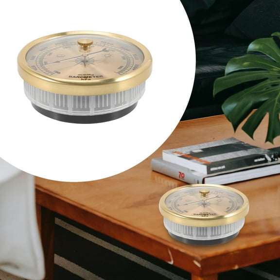 NICEXMAS High Precision Adjustable Aneroid Barometer Metal Barometer Tool for Home Wall Mount