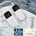 thumbnail image 4 of Heated Electric Blanket King Size - 90" x 108" Heating Blanket with Dual Control, 10 Heating Levels & 8 Hours Auto Off, Soft Warm Flannel Gifts Blanket with Over-Heat Protection,, 4 of 4