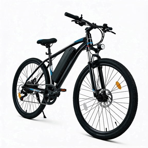 26" Electric Bike for Adults,750W Motor,20MPH,15-28 Mile Range,Removable 36V12Ah Battery,E-Mountain Bike,Front Suspension,7-Speed,UL 2849