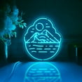 thumbnail image 4 of Mountain And River Led Light Box, Dimmable Neon-Like Light Signs USB Power for Wall Decor Bedroom Decoration, RGB Light (WxH) 11"x13", 4 of 5