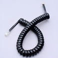 thumbnail image 2 of GJX 5Pack Rj11 Telephone Extension Cord Wire,Phone Curly Line Cable 6.5Feet/2M Black, 2 of 7