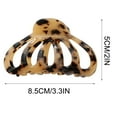 thumbnail image 3 of Hair Claw for Women, Pretty Clip, Doesn't slide out of your hair, Grip for Thick Hair, Khaki, 3 of 4