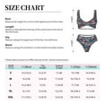 thumbnail image 6 of Wukai Gnome Love USA Women's Bikini Set Two Piece,wimsuit High Waisted V Neck Twist Front Adjustable Spaghetti Straps Bathing Suit-Small, 6 of 7