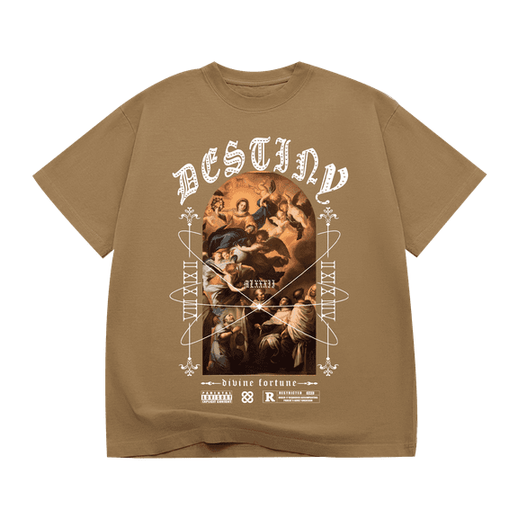 Vintage Graphic T-shirt Divine Fortune Art, Cotton, Size S-2XL