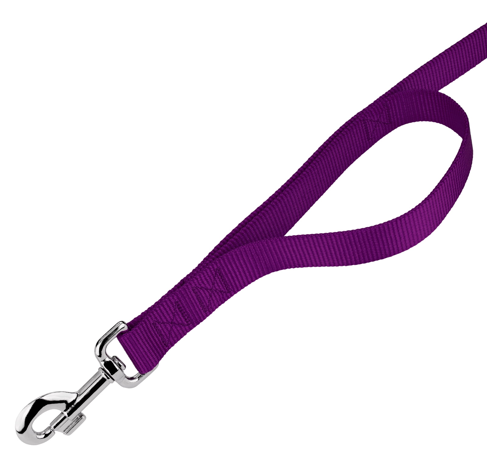 Country Brook Petz® Martingale Nylon Dog Collar & Double Handle Leash - Purple - Small