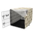thumbnail image 3 of Spring Dog Crate Cover, Clover Flower Branches Gardening Summer Blossoms Yard Essence Nature Illustration, Easy to Use Pet Kennel Cover Small Dogs Puppies Kittens, 7 Sizes, Cream Brown, by Ambesonne, 3 of 6