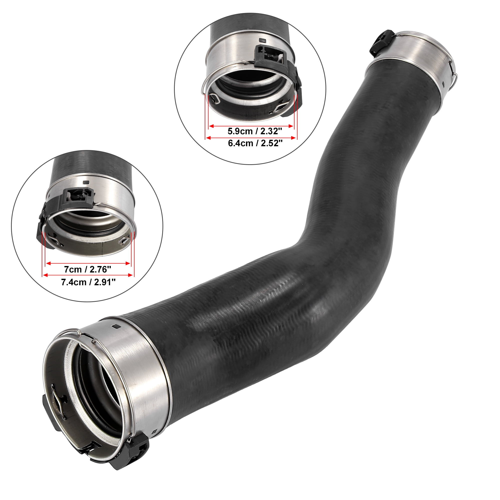 Unique Bargains Car Turbo Intercooler Pipe Hose Air Intake Hose 13717612095 for BMW 5