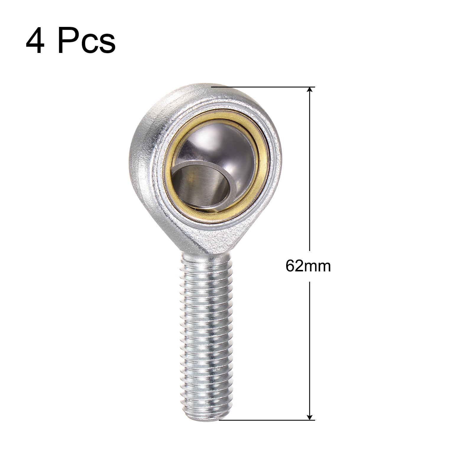 Unique Bargains Male Rod End Right Hand Thread Self-Lubricating Joint Rod Ends 62mm