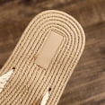 thumbnail image 5 of Women's Braided Flip Flops - Thick Strap Woven Flat Sole Thong Sandals for Summer, Beach & Casual Daily Wear, 5 of 8