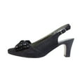 thumbnail image 4 of FLORAL Megan Women Extra Wide Width Glitter Bow Slingback BLACK 10, 4 of 6