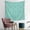 Christmas Stocking Snowman, variant on 50x50 Inch Square Wall Tapestry for Indoor & Outdoor, Living Room, Bedroom, Teen Room,Christmas Stocking Snowman Teal Pattern