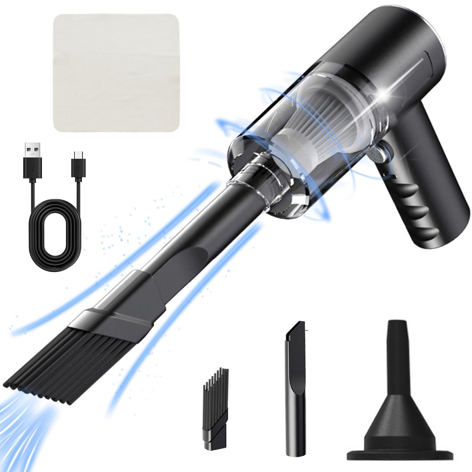 Uiz Merueh Car Vacuum for Pet Hair High Power Hand Held Vacuum Powerful Suction Hand Vac Perfect for Pet Hair, Cars, Home, Stairs