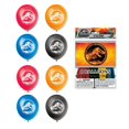 thumbnail image 3 of Jurassic World Birthday Party Supplies Decoration Bundle Pack Includes 2 Mylar Foil Balloons 18", 8 Latex Balloons 12", Dinosaur Sticker Sheet, 3 of 4
