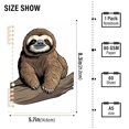 thumbnail image 3 of Sloth Wood Ring Binder Notebook Journey Note Diary College Ruled Spiral Notebook Study Loose Leaf Paper A5 60 Pages, 3 of 8