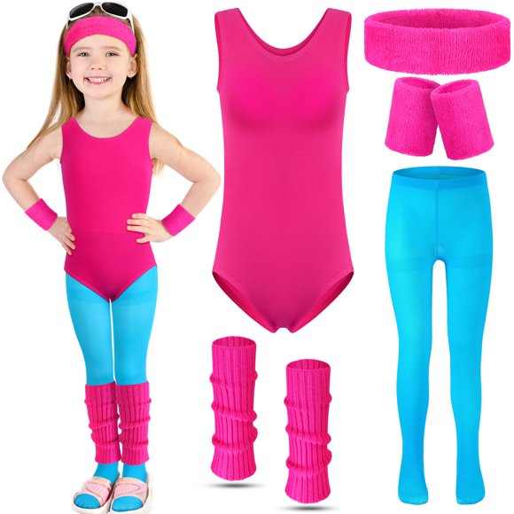 Disfraz Giegxin Kids de entrenamiento para Halloween de los 80 con accesorios